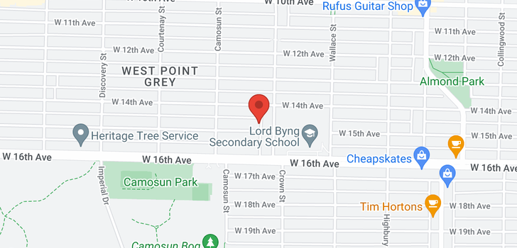 map of 4023 W 15TH AVENUE